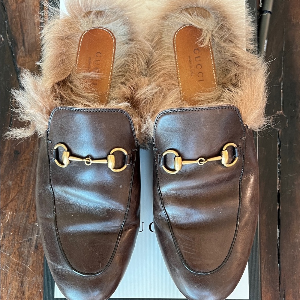 Gucci Womens Princetown Mules Slippers - Size 35